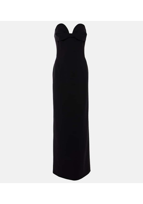 Magda Butrym Draped wool-blend bustier gown