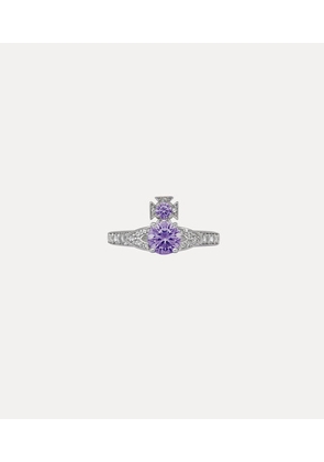 Vivienne Westwood Ismene Ring Platinum-lavender-white-cz Platinum-lavender-white-cz Unisex