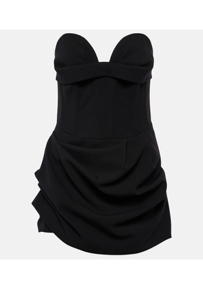 Magda Butrym Draped wool-blend bustier dress
