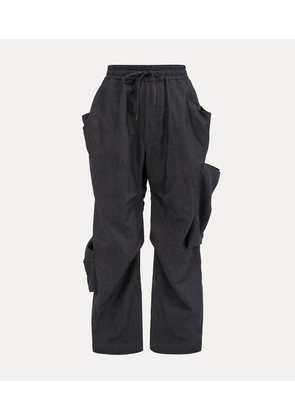 Vivienne Westwood Achilles Cargo Co. Linen Chambray Navy Blue 50 Men