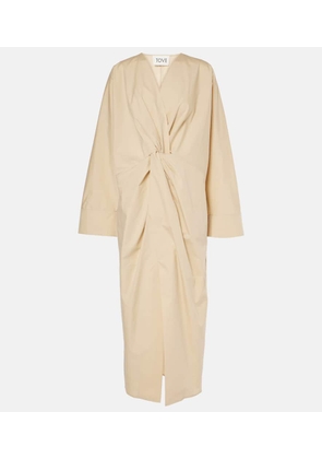 Tove Ailin draped cotton midi dress