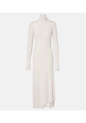 Victoria Beckham Cutout jersey midi dress