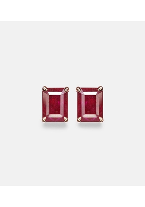 Shay Jewelry 18kt rose gold earrings with rubies
