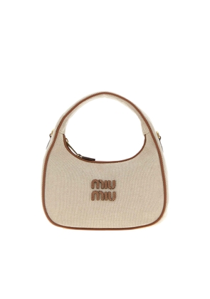 Miu Miu Two-tone Canvas Handbag