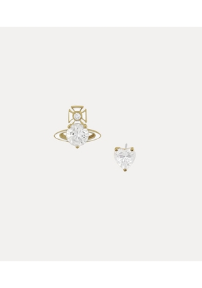 Vivienne Westwood Millie Earrings Gold-white-enamel-white-cz Gold-white-enamel-white-cz Women