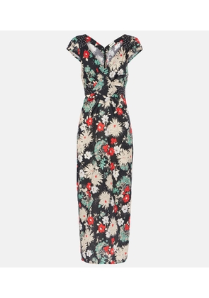 Rixo Carey floral cotton midi dress