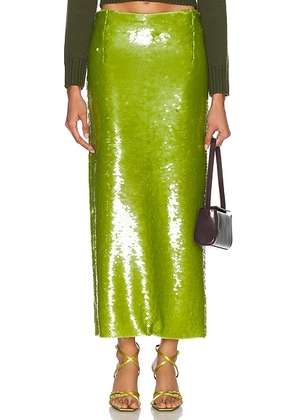 ALFIE Valletta Skirt in Anise Green - Green. Size XS (also in ).