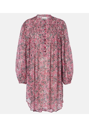 Marant Etoile Danael printed cotton voile minidress
