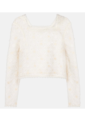 Rixo Natayla crochet crop top