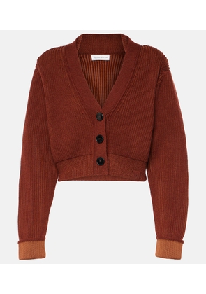 Victoria Beckham Cropped wool-blend cardigan