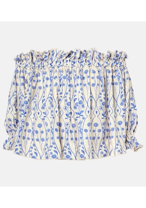 Agua by Agua Bendita Urucu off-shoulder blouse
