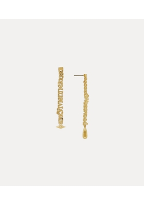 Vivienne Westwood Millicent Earrings Gold Swarovski Crystals Women
