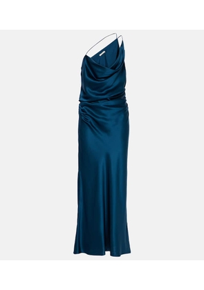 The Sei One-shoulder silk satin maxi dress