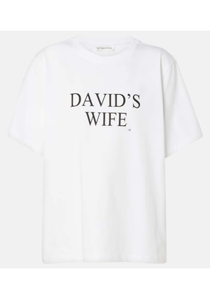 Victoria Beckham Printed cotton jersey T-shirt
