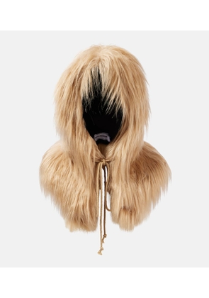 Ruslan Baginskiy Faux fur hood