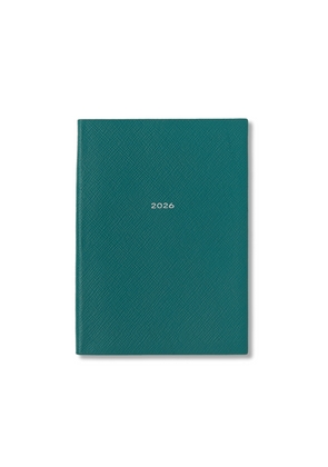 Smythson 2026 Soho Weekly Vertical Diary In Panama In Petrol