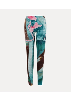Vivienne Westwood Worlds End Leggings Print Fluid Jersey S Unisex