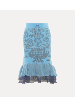 Vivienne Westwood Julia Skirt Viscose Blend Aqua M Women