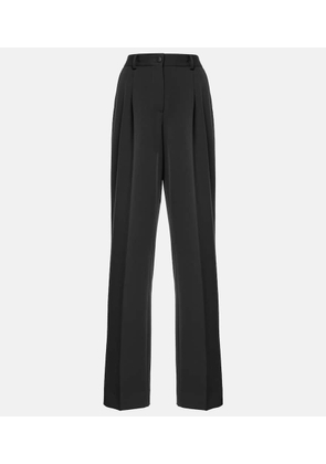 Dolce&Gabbana Wool and silk wide-leg pants