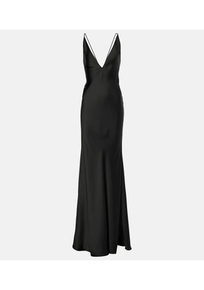 The New Arrivals Ilkyaz Ozel Open-back satin gown