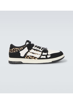 Amiri Leopard Skel Top Low leather sneakers