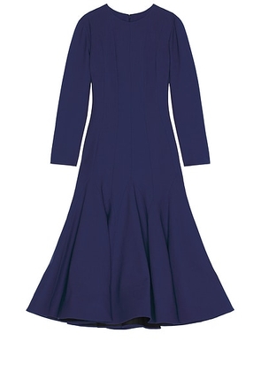 Carolina Herrera Long Sleeve Midi Dress in Dark Navy - Navy. Size 12 (also in ).