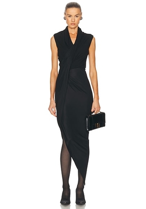 Balenciaga Draped Dress in Black - Black. Size 36 (also in 38, 40).