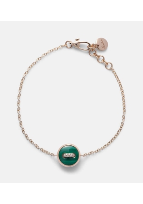 Pomellato Pom Pom Dot 18kt rose gold chain bracelet with gemstones