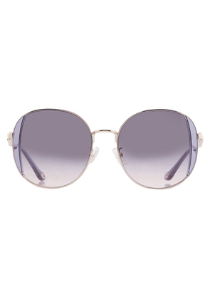 Coach Lilac Peach Gradient Round Ladies Sunglasses HC7176B 900536 54
