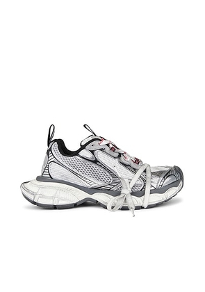 Balenciaga 3XL Satin Sneaker in Grey  White  & Red - Grey. Size 38 (also in 39, 40, 41).