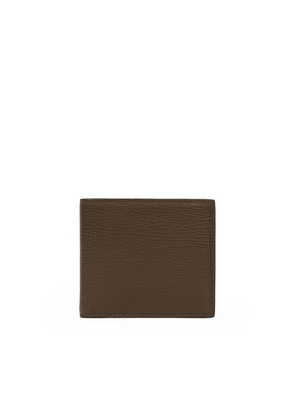 Smythson 6 Card Slot Wallet In Ludlow In Dark Olive