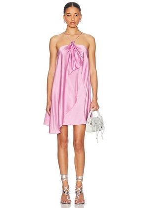 Acne Studios Halter Neck Mini Dress in Blush Pink - Pink. Size 40 (also in 38).