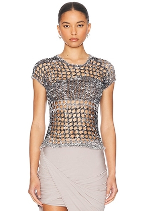 Acne Studios Crop Tee in Black - Black. Size M (also in S).