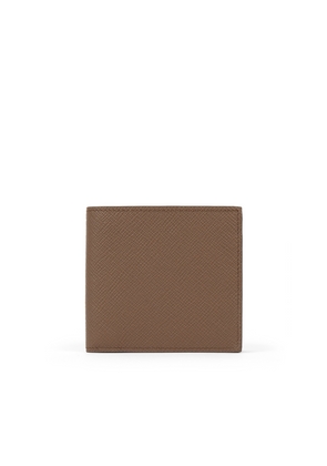 Smythson 6 Card Slot Wallet In Panama In Fawn