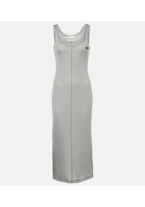 Miu Miu Knitted silk midi dress
