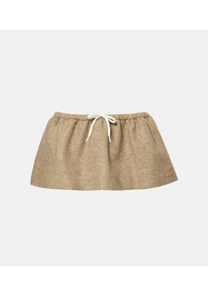 Miu Miu Virgin wool miniskirt