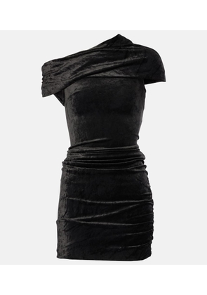 Rick Owens Lilies Lola velvet minidress