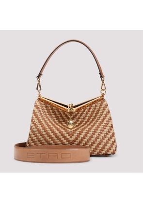 Etro Vela M Rafia Shoulder Bag