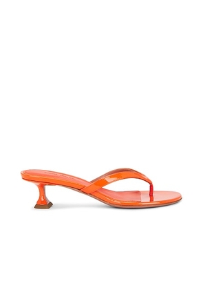 AMINA MUADDI Juliette 45 Thong Sandal in Orange - Orange. Size 36 (also in 37, 39.5, 41).