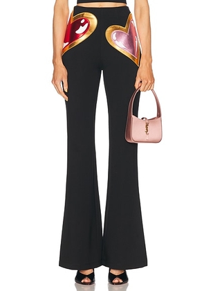 AREA Colorblock Heart Gem Pant in Black - Black. Size XS (also in ).