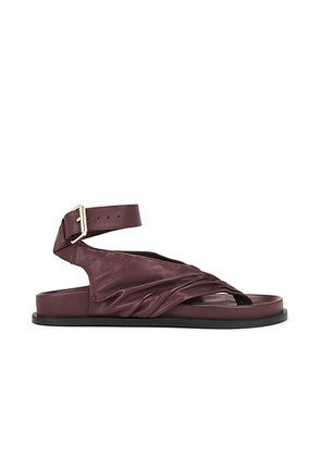 A.EMERY Mantei Sandal in Merlot - Wine. Size 35 (also in 36, 37, 38, 39, 40).
