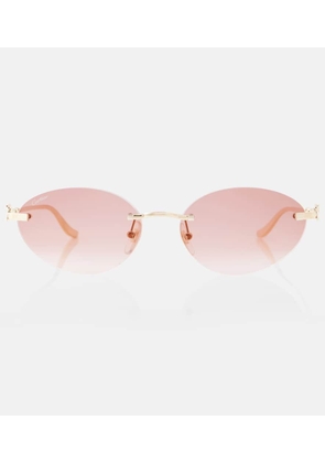 Cartier Eyewear Collection Panthere de Cartier oval sunglasses