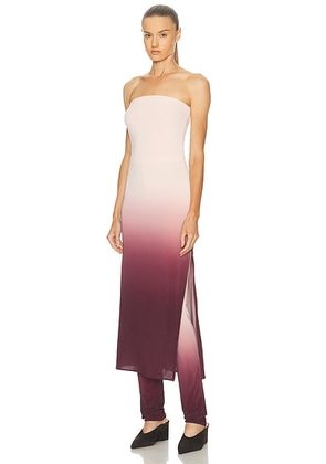 ALAÏA Layered Jumpsuit in Aubergine - Wine,Cream. Size 38 (also in ).