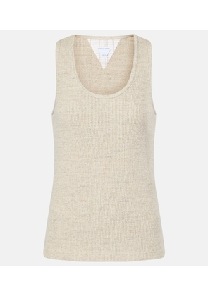 Bottega Veneta Ribbed-knit cotton jersey tank top