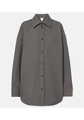 Bottega Veneta Oversized wool-blend shirt
