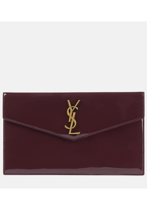 Saint Laurent Uptown patent leather clutch