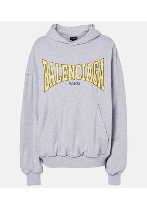 Balenciaga Logo cotton jersey hoodie