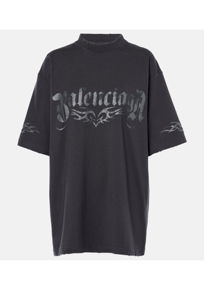 Balenciaga Logo oversized cotton jersey T-shirt