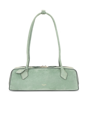 ALAÏA ALAΪA Medium Teckel Bag in Sauge - Sage. Size all.