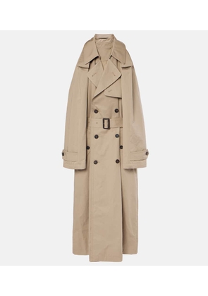 Balenciaga Suspended Trench cotton twill midi dress